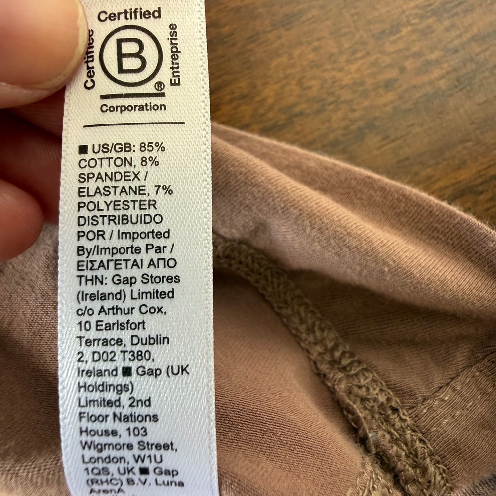 Athleta Outbound Scoop Tee Mauve Brown Short Sleeve Top XL Womens Activewear - Picture 7 of 9